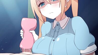 Yuzutei gets a sadistic handjob from Kaho Hinata, leaving him screaming in pleasure