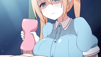 Yuzutei gets a sadistic handjob from Kaho Hinata, leaving him screaming in pleasure