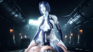 Preggo Cortanas Unforgettable Masturbation