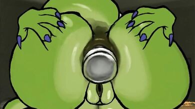 Werewolf and Dragon Make Love with a Butt Plug