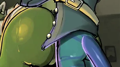 Werewolf and Dragon Make Love with a Butt Plug