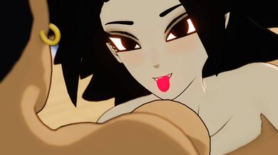 Kale and Caulifla at the beach