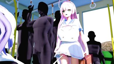 On the second part of a futanari train, it was just another normal day on the rails until things took an unexpected turn