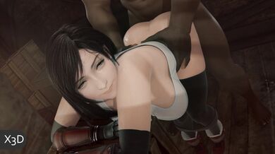 Rewritten as: Tifa, Fucked in a Storage Room [Blacked] [X3D]