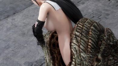 Tifa and the Giant Worm - Round 2