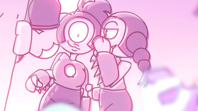 The glowing worm hole