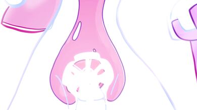 The glowing worm hole