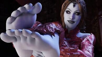 Sexy Office Lady Teases Boss With Foot Worship (Asagamiyo)