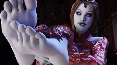 Sexy Office Lady Teases Boss With Foot Worship (Asagamiyo)