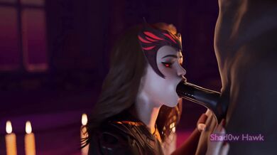 The Scarlet Witchs Intensely Sucking Oral Techniques [Shadow Hawk]
