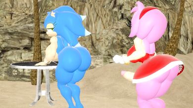 Sonic & Amy Relaxing on the Beach: A Hentai Romp in the Sand and Surf