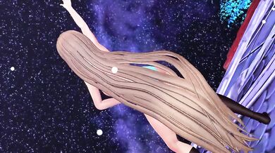 Massive Cocks and Tiny Assholes: Asuna Ichinose gets Fucked by Rainbows in MMD - A Hentai XXX Parody!