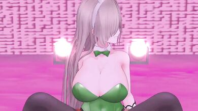 The Blue Archive of Asuna Ichinoses Hentai Cowgirl Sex Dance: Big Boob Bunnygirls Playboy