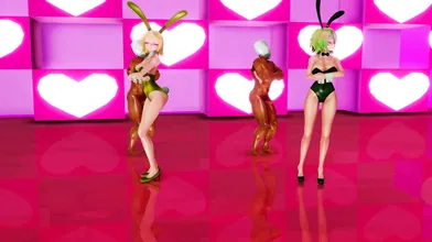 The sexually charged Gum and Rin do an erotic dance, complete with English words!