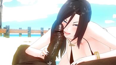 Watch the hottest porn stars in action as they take on BBCs, big black cocks, at the beach with Reiko!