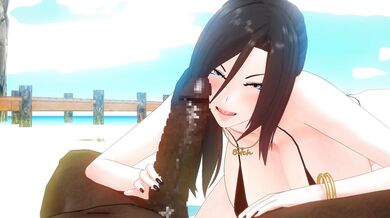 Watch the hottest porn stars in action as they take on BBCs, big black cocks, at the beach with Reiko!