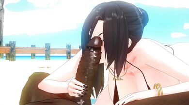 Watch the hottest porn stars in action as they take on BBCs, big black cocks, at the beach with Reiko!