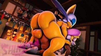 Watch as Rouge fucks the shit out of Dixie in this hot hentai porn video!