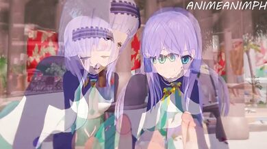 In Another World with a Smartphone - Elze and Lise Threesome Hentai Romp