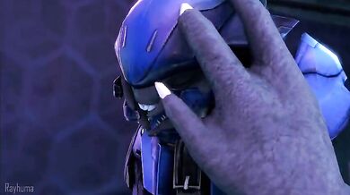 A Shy Sangheili BF and His Curvy Female Friend Explore Their Fantasies Together in a Secret Forest Hideaway