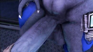 A Shy Sangheili BF and His Curvy Female Friend Explore Their Fantasies Together in a Secret Forest Hideaway