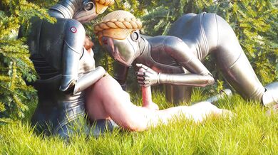 Sensual Ballerina Gives a Hand Job in the Forest While Being Watched by Sage of Osiris, No Words