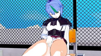 Hentai High School DxD - Xenovia Quarta Fucks after Caught Masturbating