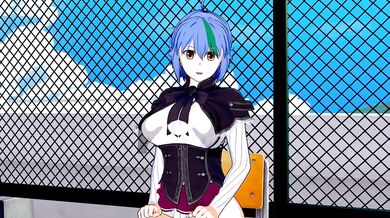 Hentai High School DxD - Xenovia Quarta Fucks after Caught Masturbating