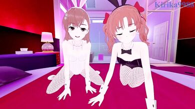 The Supernatural Experiments of Mikoto Misaka and Kuroko Shirai with Their Hentai Porn Adventure