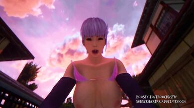 Watch as Ayane, the beautiful vixen, seduces you with her seductive moves during a stunning sunset POV view!