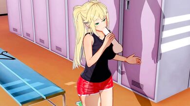 The Biggest Load of the Year: Hentai Gym Weights and Sakuras Tiny Cunt