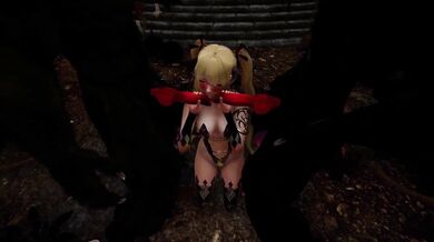 Exotic Beauty Marie Rose Enjoys Two Hairy Werewolf Lovers In A Frenzied Three-way!