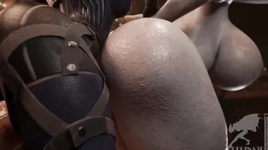 Sexy MILF gets ravished by horny Valentine in intense 3D porn