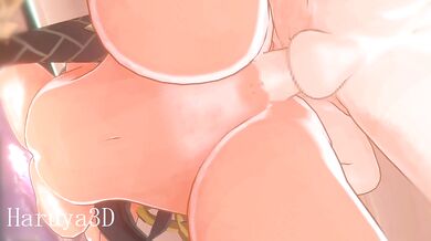 Miko taking a shower in her apartment [Haruya3D]