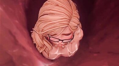 [KINGOCRSH] Snake vores blonde as he pumps his erect cock into her tight ass