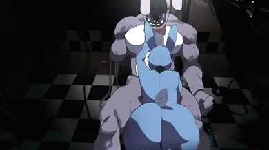 The twisted sisters: Toy and Withered Bonnie take on young Bonnie in a threesome of pleasure and pain