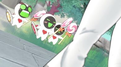 Jack-O and his date going at it on Halloween night!