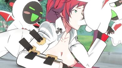 Jack-O and his date going at it on Halloween night!