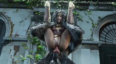 Transformed into a Wolf-Cumming Monster by the Mighty Cock of Superman