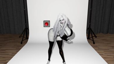 The Elegant Lady Death Poses for Her Suitors Pleasure