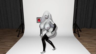 The Elegant Lady Death Poses for Her Suitors Pleasure