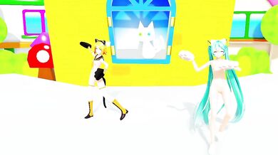 Miku and Rins Sexual Escapades with Koneko and Paya Paya