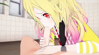 Wild and Dirty Interracial Threesome in a Colorful World with Saki Tenma!