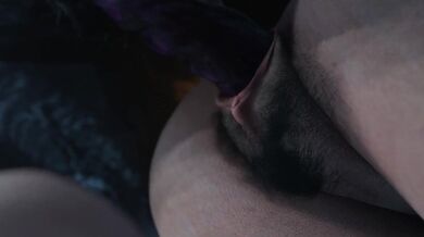 The Witcher & Her Hound: Pubic Bush Adventure