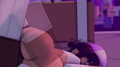 A hot college student explores her sexuality by using her vibrator to satisfy herself while watching her favorite online show, RobloxR63