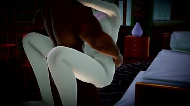 Expecting MILF Hinata gets ravaged by a horny devil in defense