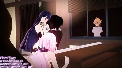 The forbidden love between Raiden, Mei and Elysia, a NTR (Necrophilia Transmorphological Ra*pe) story