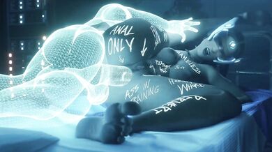 Symmetra and Hologram - Body Writing