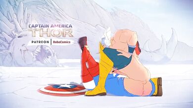 Rewritten as: Mighty Thors Mighty Hammer Sets Captain Americas Red, White & Blue Flag Flying High!