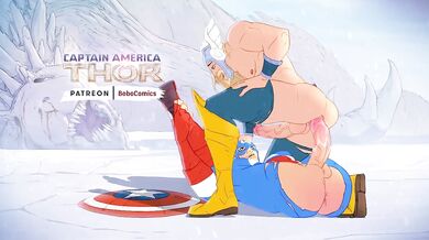 Rewritten as: Mighty Thors Mighty Hammer Sets Captain Americas Red, White & Blue Flag Flying High!